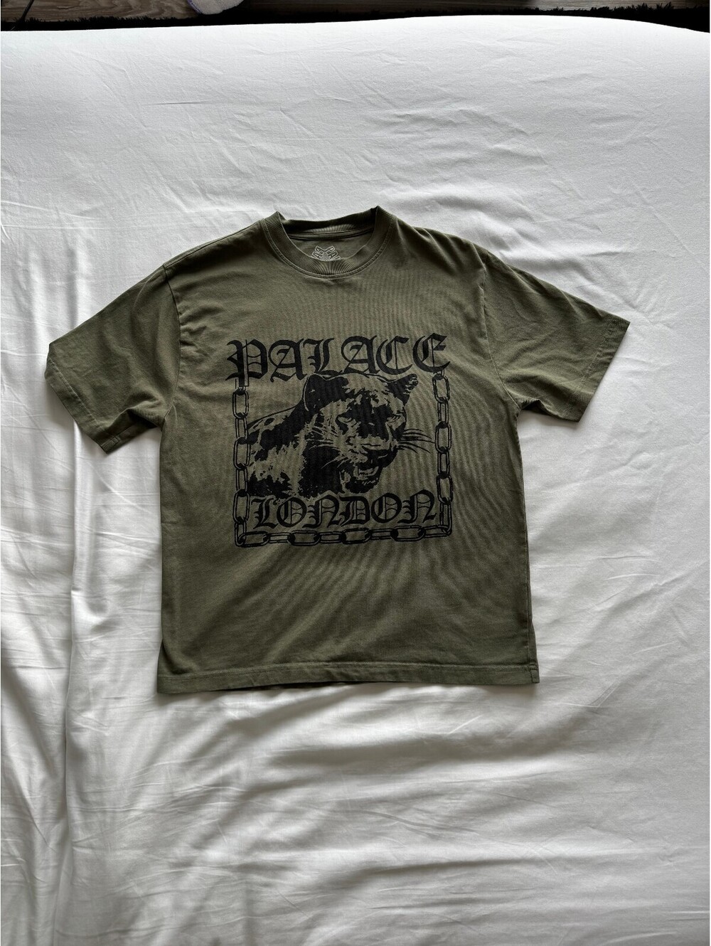 Palace Panther T-Shirt Deep Green M 2024 Pre-Owned